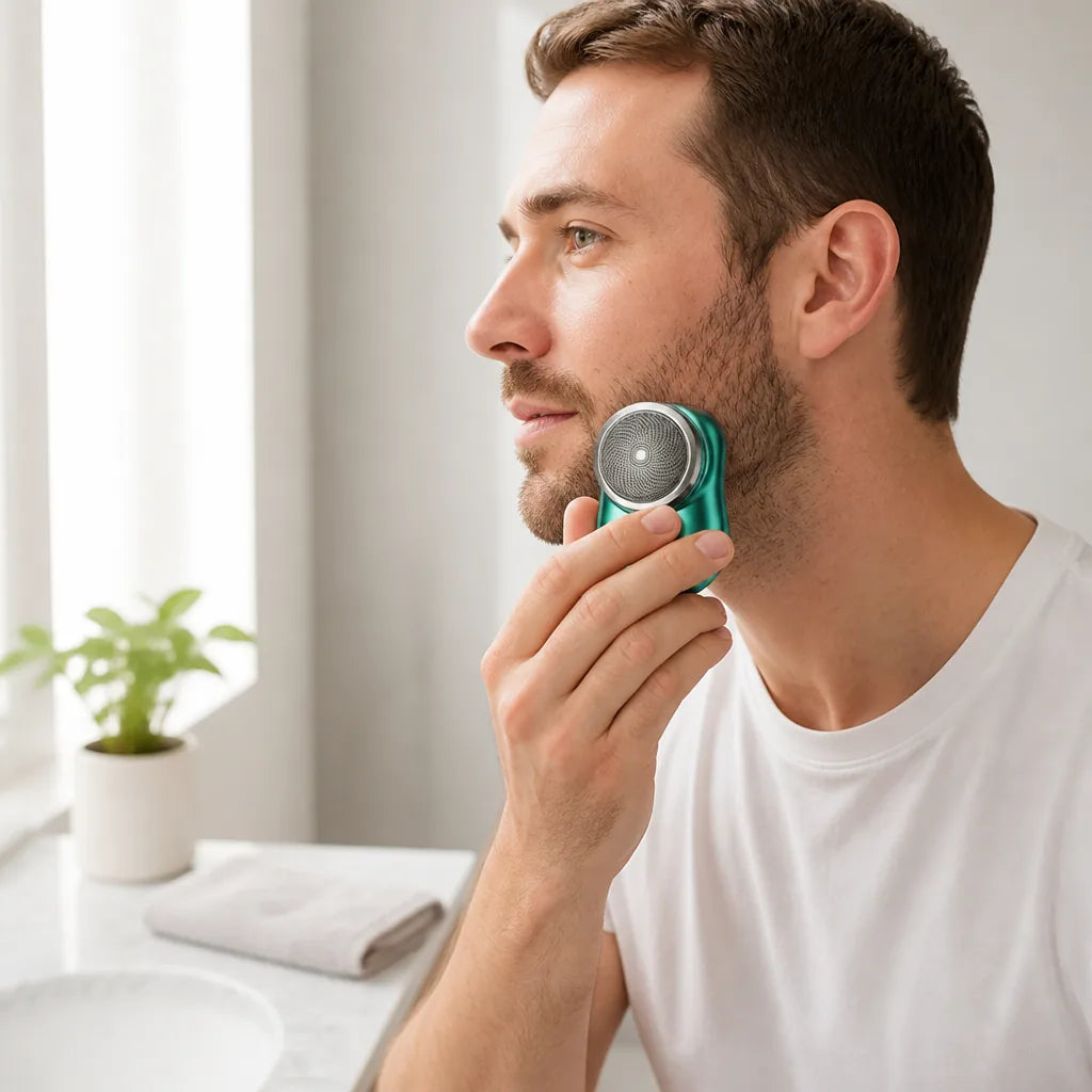 Compact USB Rechargeable Electric Shaver