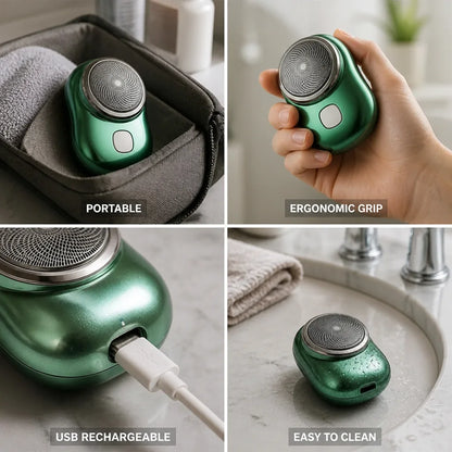 Compact USB Rechargeable Electric Shaver