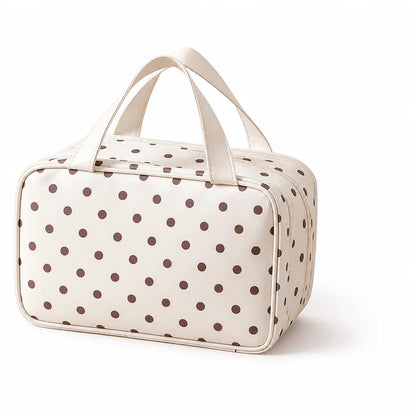 Cosmetic Bag Water-Repellent Multiple Pockets & Handles