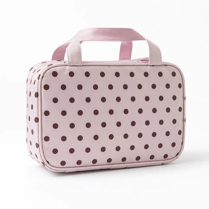 Cosmetic Bag Water-Repellent Multiple Pockets & Handles