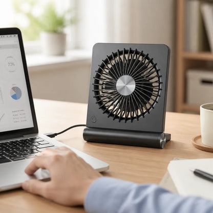 Desk Fan USB Powered Quiet 3-Speed
