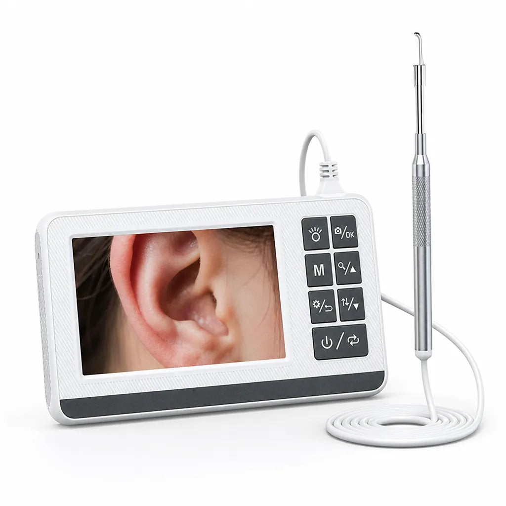 Ear Cleaning Otoscope 4.3-Inch HD Slim Waterproof Probe