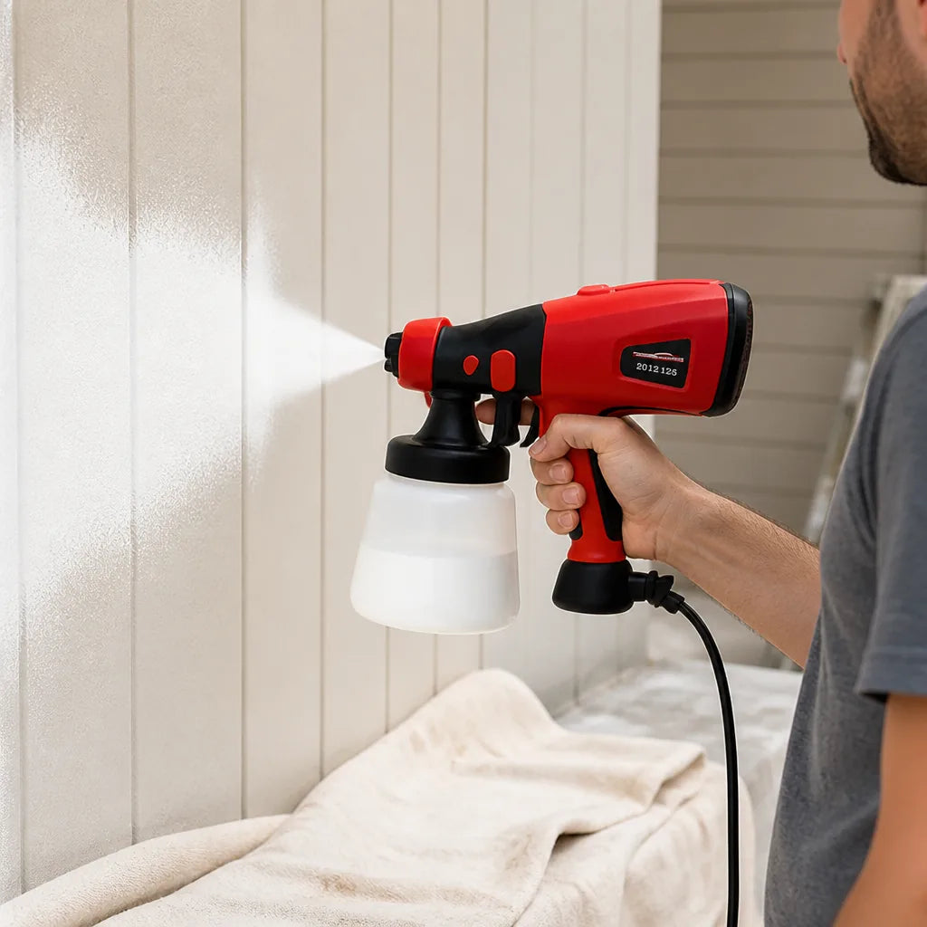 Electric Paint Sprayer 500W Adjustable Spray Control 900ml Tank