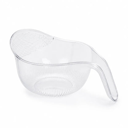 Fine Sieve Rice Washing Bowl (Ergonomic Handle & Spout)