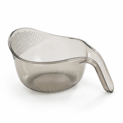 Fine Sieve Rice Washing Bowl (Ergonomic Handle & Spout)