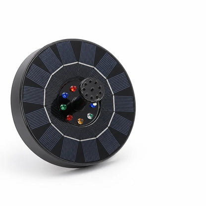 Floating Solar Fountain Interchangeable Nozzles Optional LED