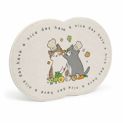 Floor Mat Cute Cartoon Pet Non-Slip & Easy-Clean