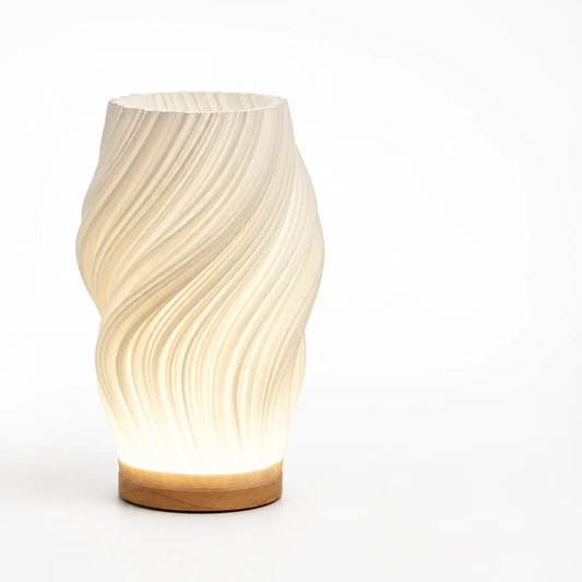 Flowing Silhouette Dimmable Bedside Led Table Lamp (3-Level)