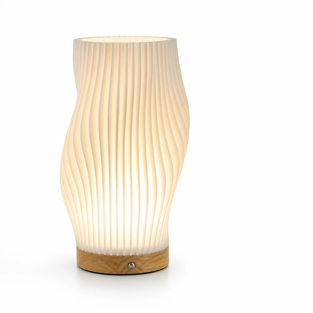 Flowing Silhouette Dimmable Bedside Led Table Lamp (3-Level)