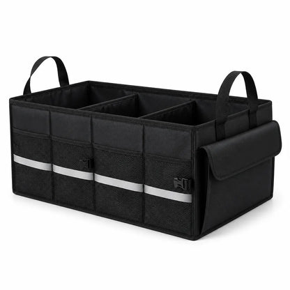 Foldable Car Trunk Organizer with Adjustable Dividers