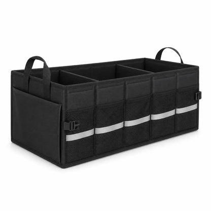 Foldable Car Trunk Organizer with Adjustable Dividers