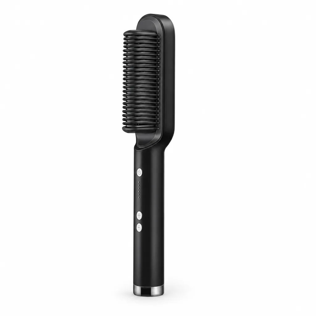 Hair Straightener Brush Ionic Ceramic Fast Heat-Up