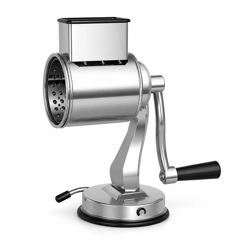 Handheld Rotary Food Grater (Grates, Slices & Shreds)
