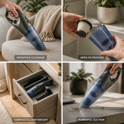 Handheld Vacuum Cleaner HEPA Filter Multifunction Nozzle Compact & Lightweight