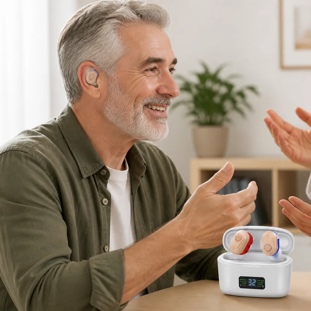 Hearing Aid Wireless Rechargeable 30-Hour Digital Noise Reduction