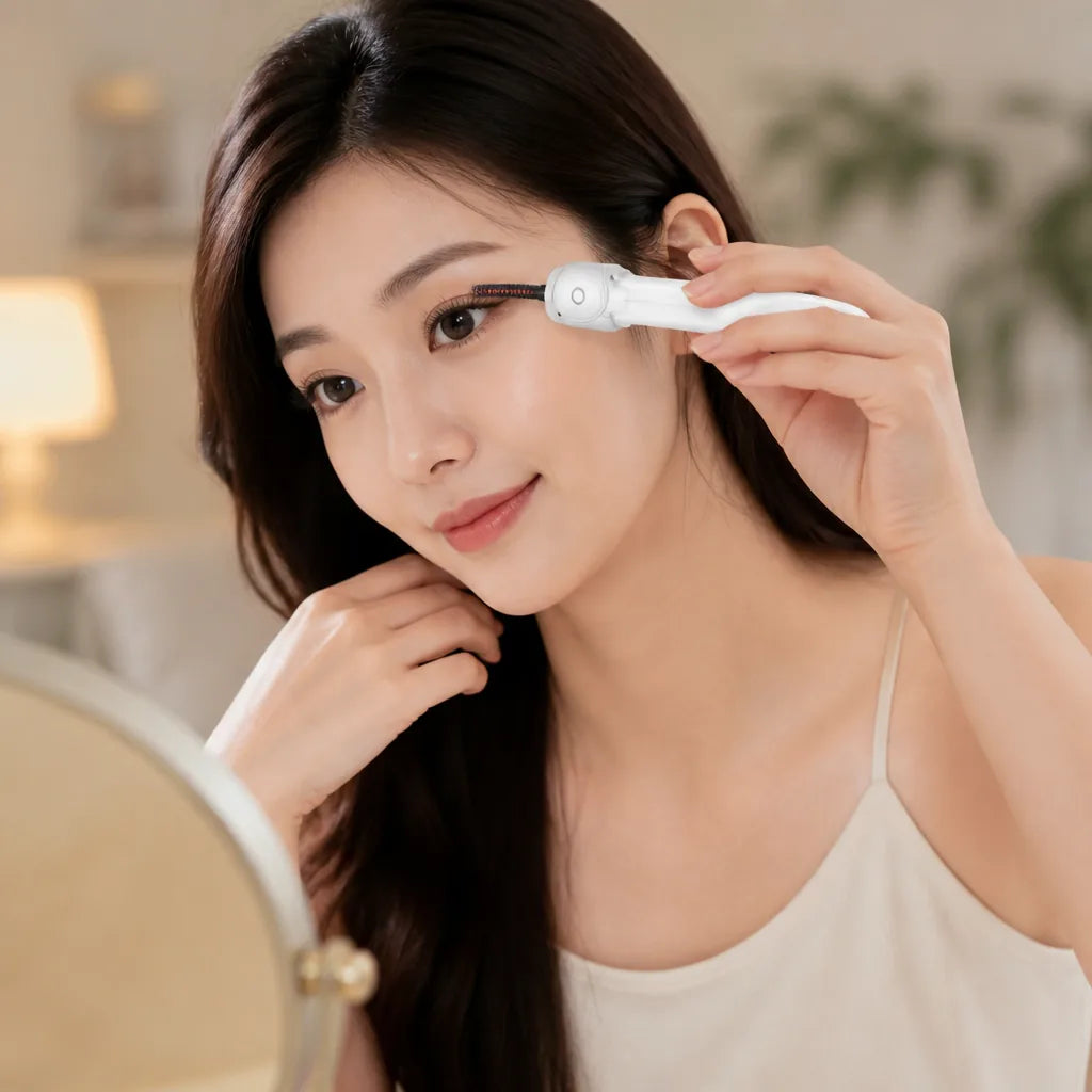 Heated Rechargeable Lash-Curling Eyelash Curler Comb