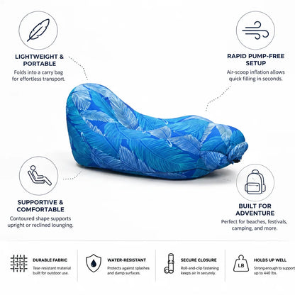 Inflatable Lounger Air-Scoop Inflation & Carry Bag