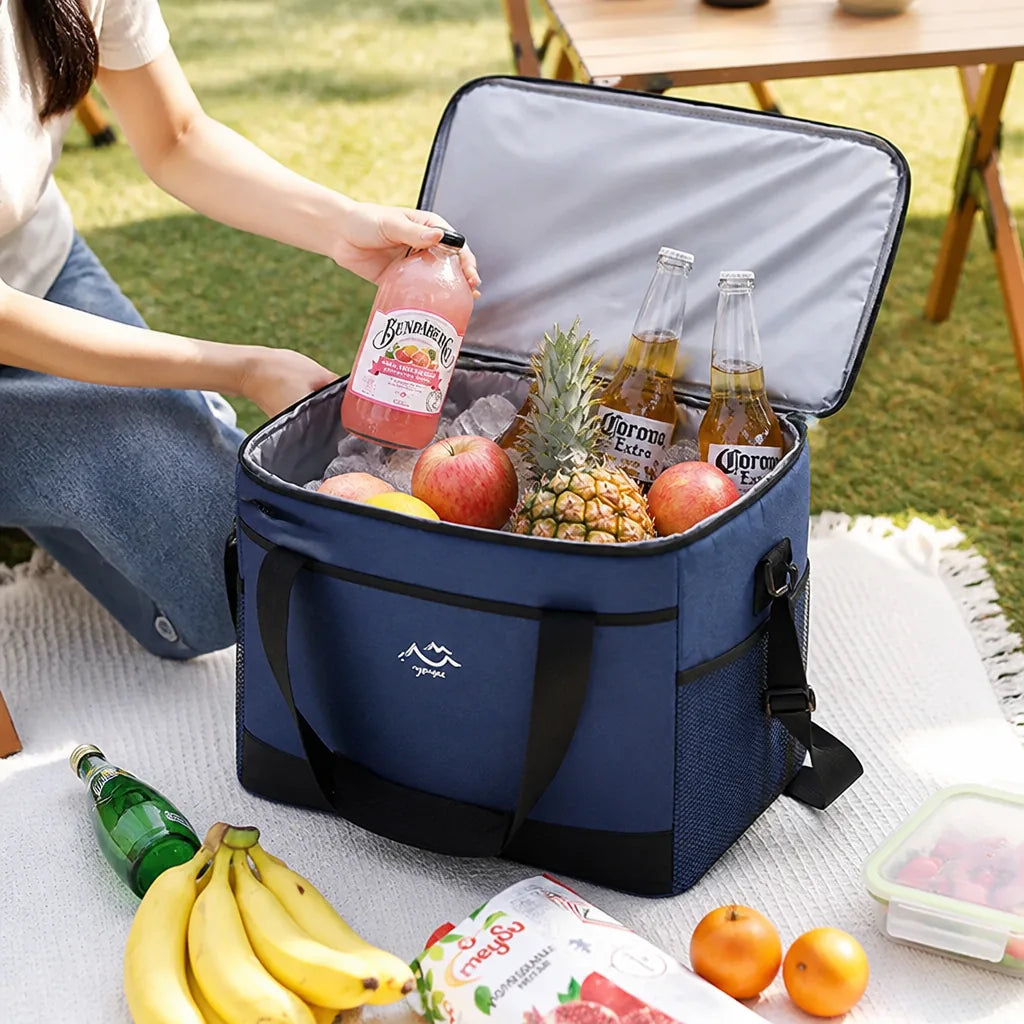 Insulated Cooler Bag Large Capacity Oxford Fabric