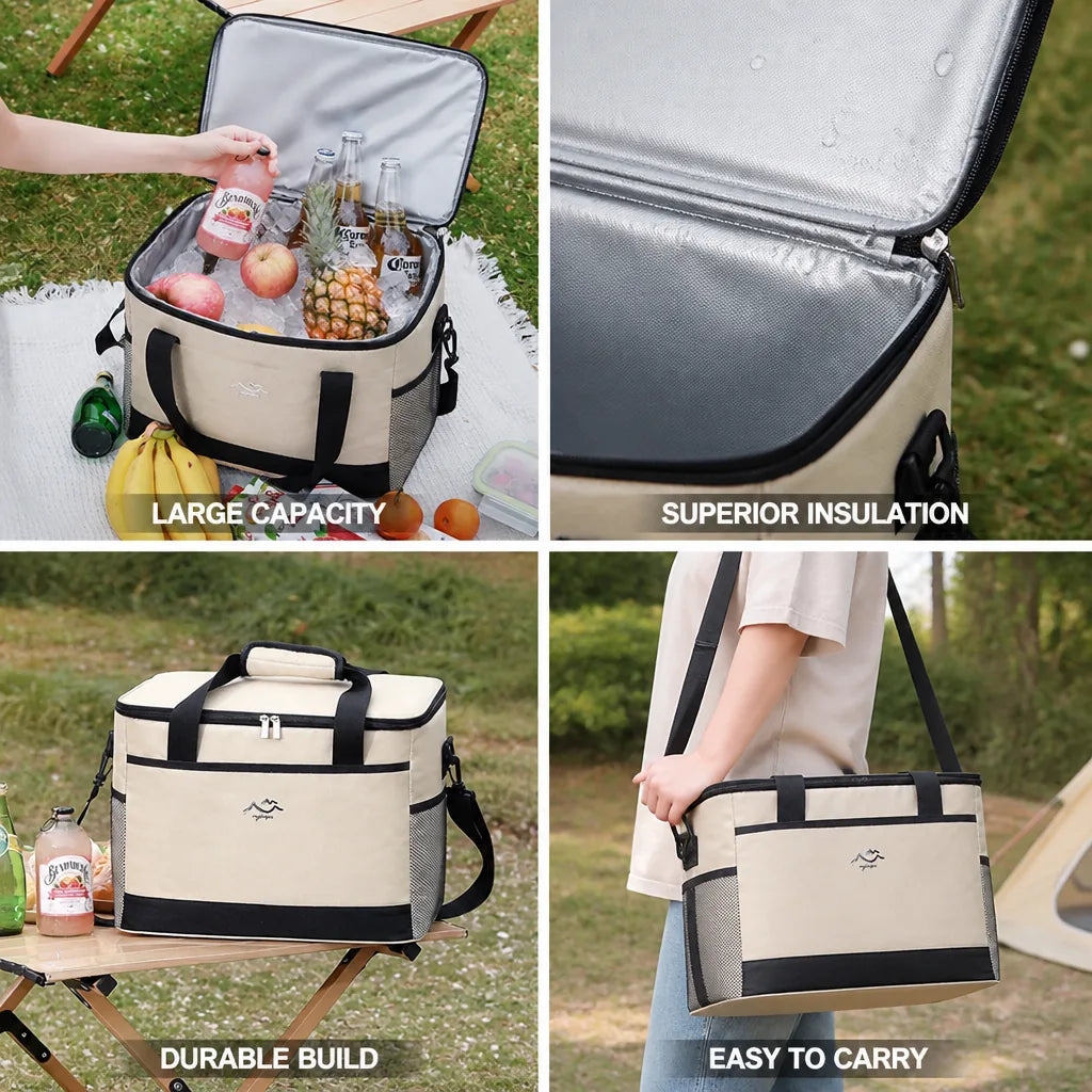 Insulated Cooler Bag Large Capacity Oxford Fabric