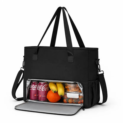 Insulated Cooler Bag Removable Compartment & Adjustable Strap