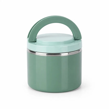 Insulated Lunch Box Double-Walled Stainless Steel Leak-Proof Lid & Handle