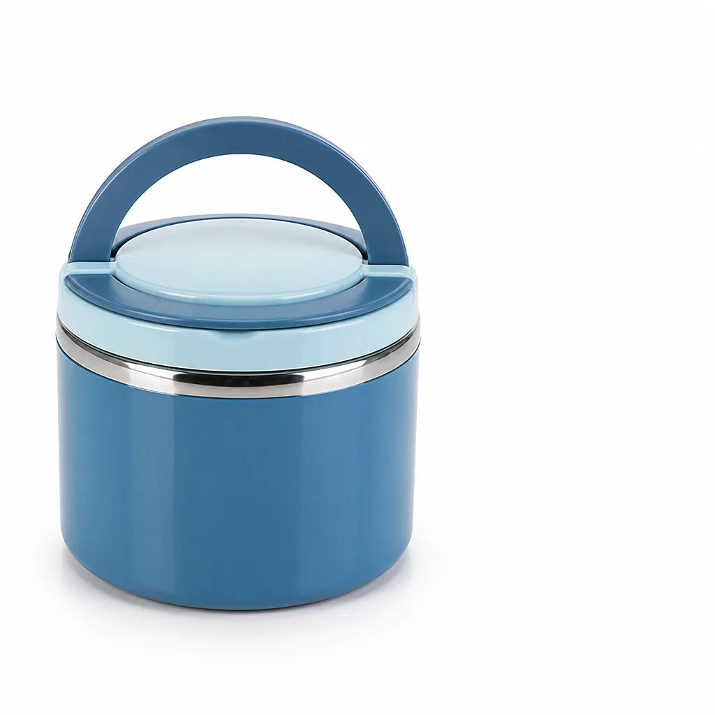 Insulated Lunch Box Double-Walled Stainless Steel Leak-Proof Lid & Handle