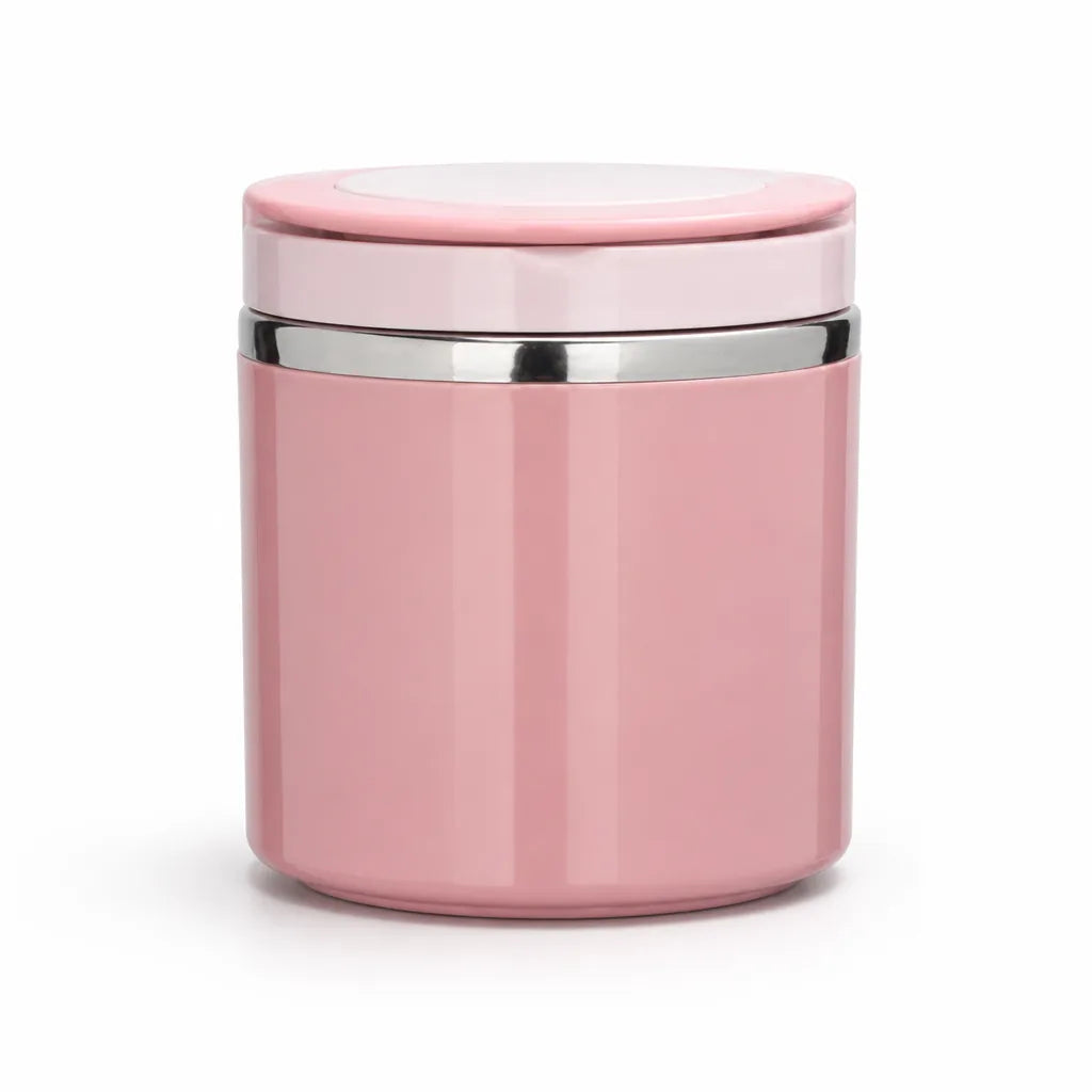 Insulated Lunch Box Double-Walled Stainless Steel Leak-Proof Lid & Handle