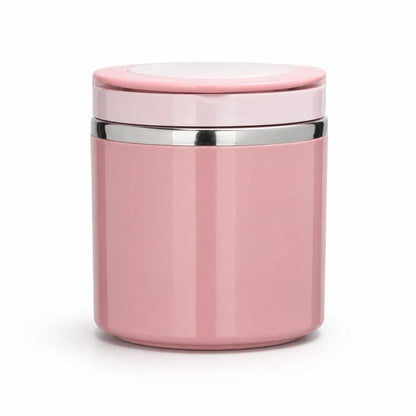 Insulated Lunch Box Double-Walled Stainless Steel Leak-Proof Lid & Handle