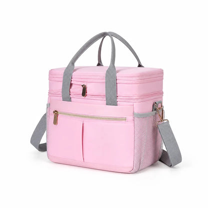 Insulated Picnic Bag Removable Strap & Outer Pockets