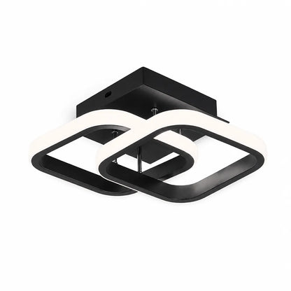 Integrated LED Flush Mount Metal Frame Ceiling Light