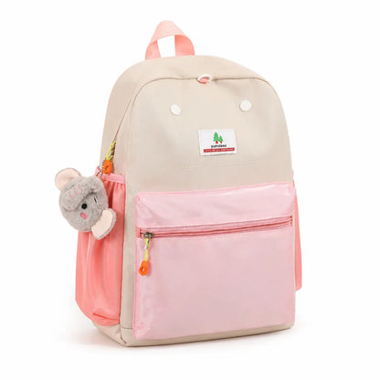 Kids Backpack Plush Animal Multiple Pockets & Padded Straps