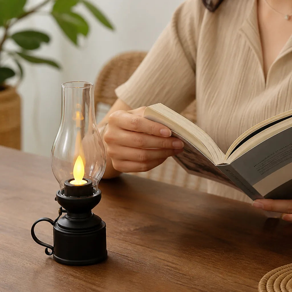 LED Oil Lamp Realistic Flickering Flameless