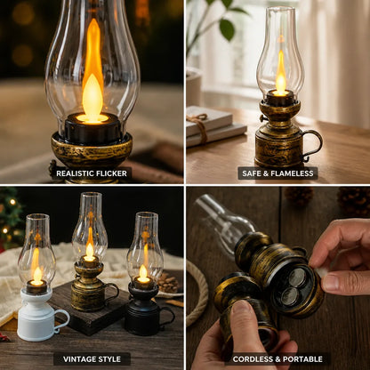 LED Oil Lamp Realistic Flickering Flameless