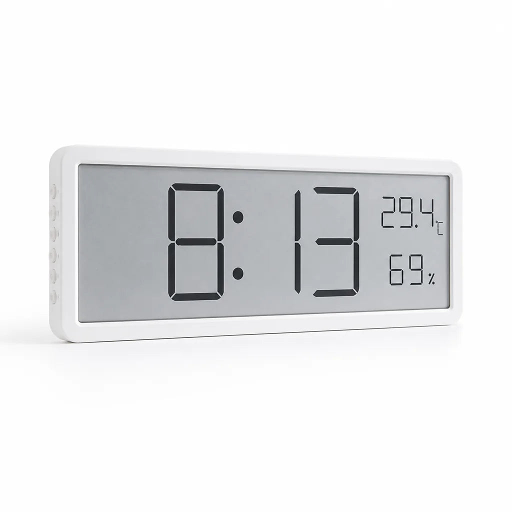 Large Temperature And Humidity Alarm Digital Wall Clock