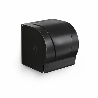 Matte Black Metal Wall-Mounted Bathroom Accessory Set