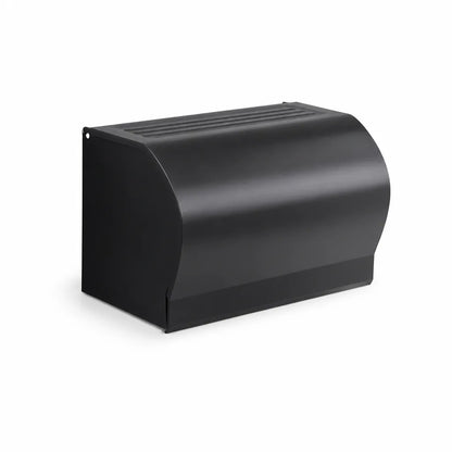 Matte Black Metal Wall-Mounted Bathroom Accessory Set
