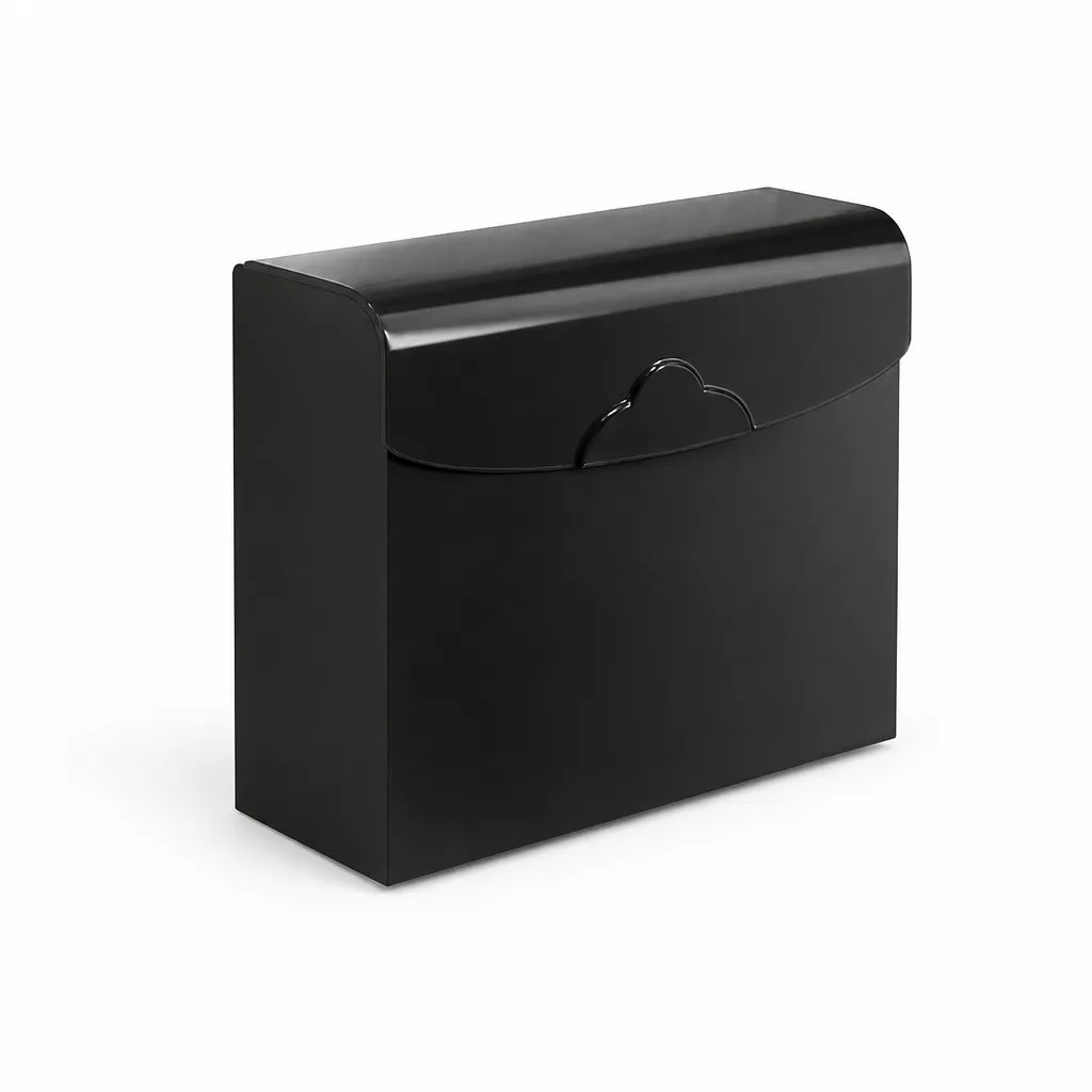 Matte Black Metal Wall-Mounted Bathroom Accessory Set