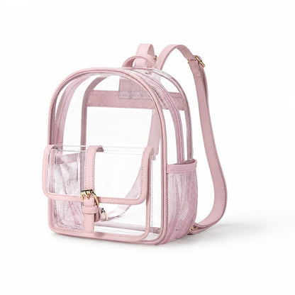 Mini Backpack Transparent Lightweight Adjustable Straps