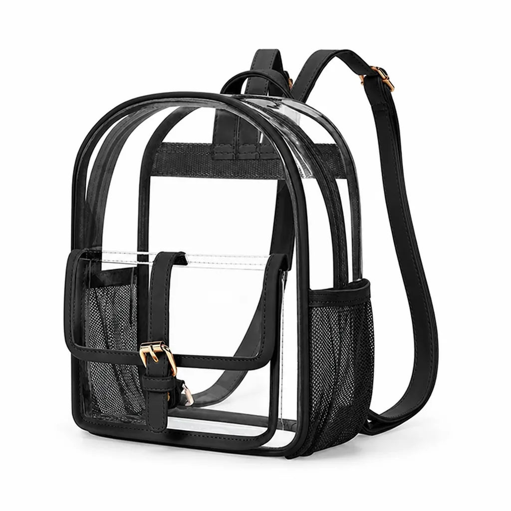 Mini Backpack Transparent Lightweight Adjustable Straps