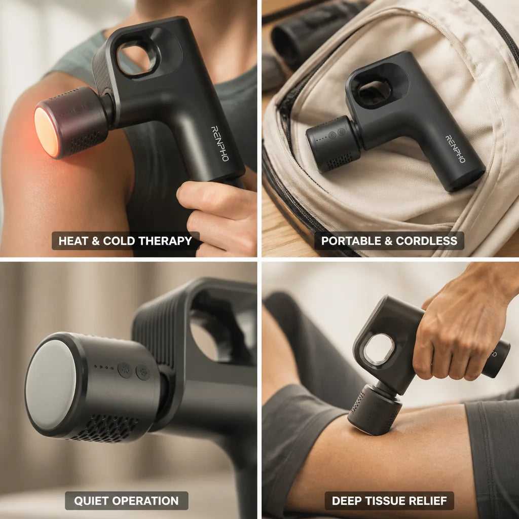 Mini Massage Gun Deep Tissue Heat & Cold