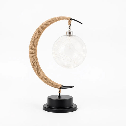 Moonlight-Inspired Glass Led Table Lamp