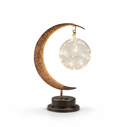 Moonlight-Inspired Glass Led Table Lamp