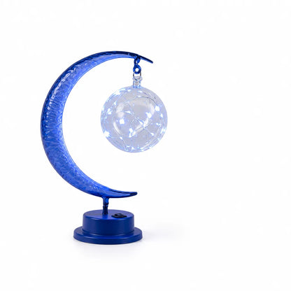 Moonlight-Inspired Glass Led Table Lamp