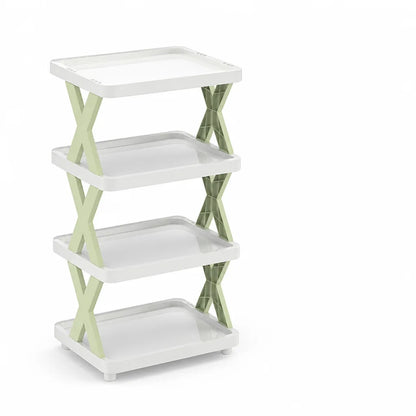 Multi-Tier Stackable Open-Frame Shoe Rack (Side Guards)