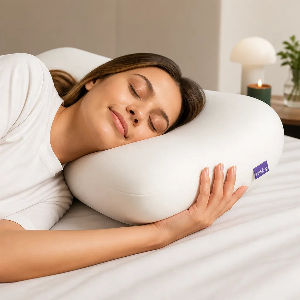 Neck & Shoulder Pillow Ergonomic Contour Support Skin-Friendly Cover