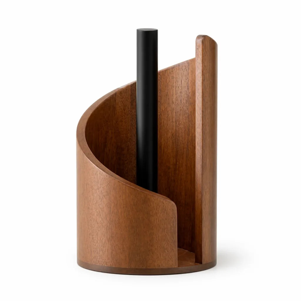 Paper Towel Holder One-Hand Operation Non-Slip Base