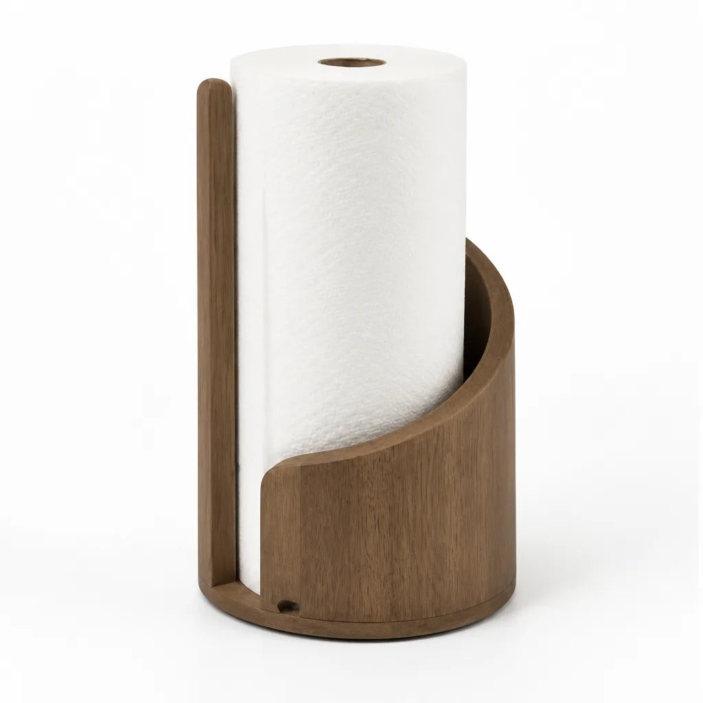 Paper Towel Holder One-Hand Operation Non-Slip Base