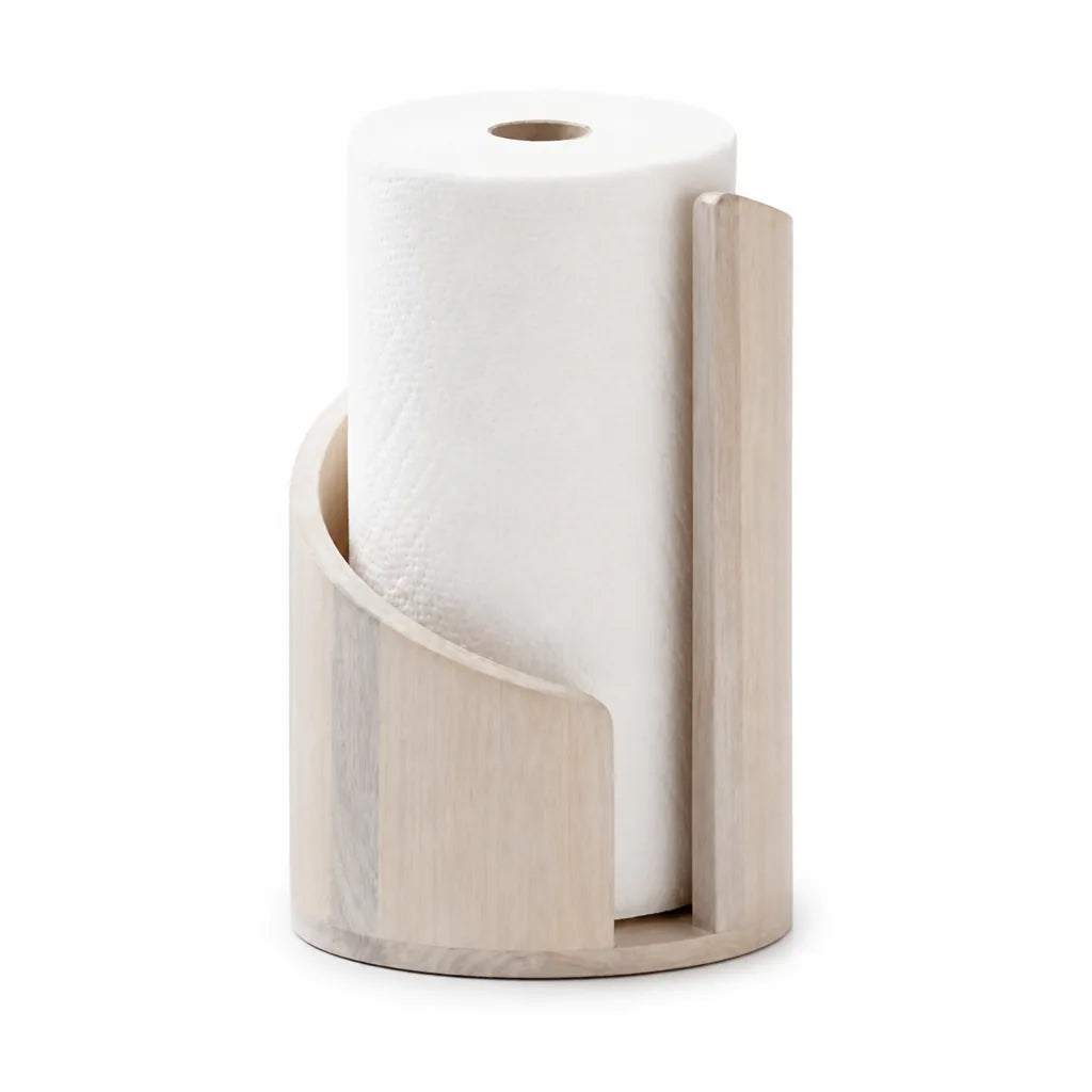 Paper Towel Holder One-Hand Operation Non-Slip Base