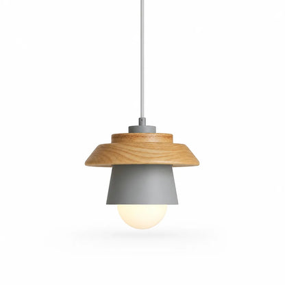 Pendant Light Scandinavian Wood Adjustable Cable