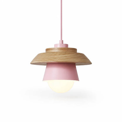 Pendant Light Scandinavian Wood Adjustable Cable